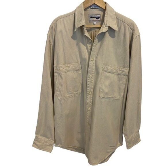 Other - Arizona Blues button down overshirt unisex shirt ecru White strong denim small